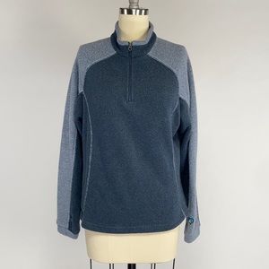 Kuhl Blue 1/4 Zip Sweater